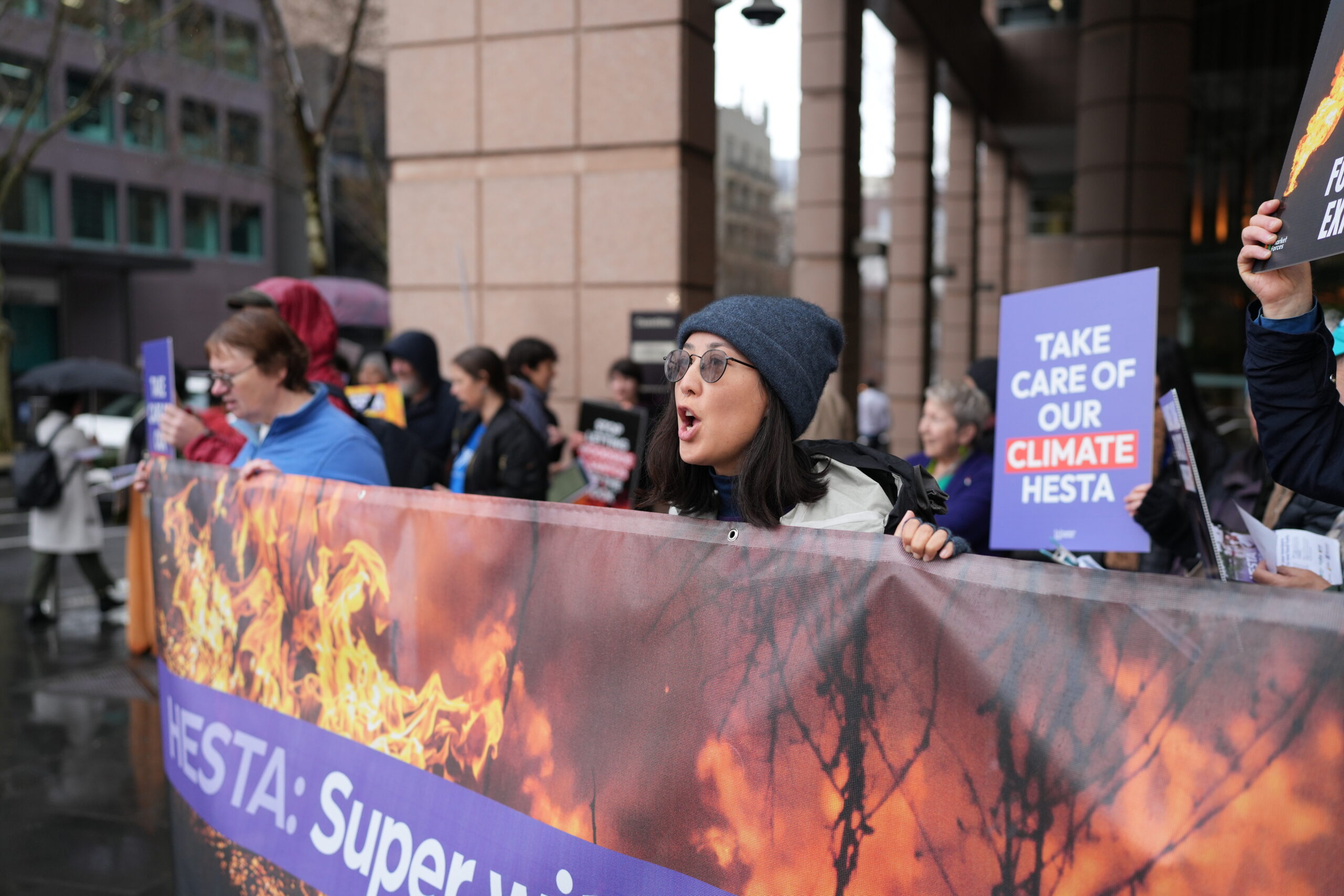 Fund members and health workers, determined to send HESTA a message it can’t ignore.