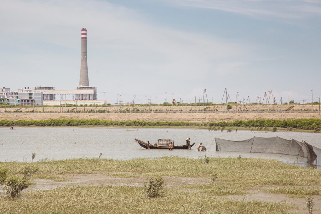 Coal-fired power project in Matarbari, Bangladesh, engineered, procured, and constructed by Sumitomo Corporation. (Image credit: Noor Alam)
